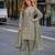 grey chinon readymade suit with zari & thread embroidered work 