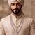 Maroon kundan pearl necklace for men – heritage inspired jewellery