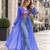 blue georgette readymade navratri top with leheriya & kutchi patchwork