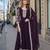 wine georgette readymade anarkali suit with embroidery & sequence work
