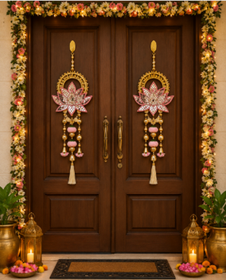  handmade decorative hanging for wall living room bedroom decor for home decoration (pack of 2) 1