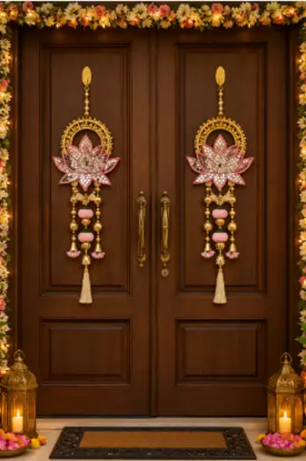  handmade decorative hanging for wall living room bedroom decor for home decoration (pack of 2)