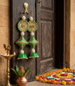 handmade shubh labh door hanging decorative festive wall hanging for home decoration (pack of 2)