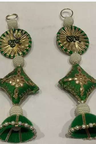 handmade shubh labh door hanging decorative festive wall hanging for home decoration (pack of 2)
