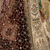 off-white color Detailed Patch work Embroidered Hand Mirror Thread work silk blend Lehenga Choli set
