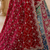multicolor color Detailed Patch work Embroidered Hand Mirror Thread work silk blend Lehenga Choli set