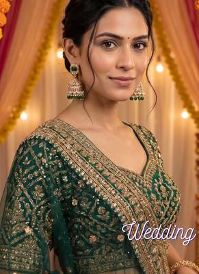 Rose gold plated green stone  studded dome jhumka earrings with pearls 5