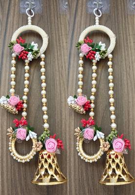 handmade decorative hanging for wall living room bedroom decor for home festival decoration (pack of 2) 2