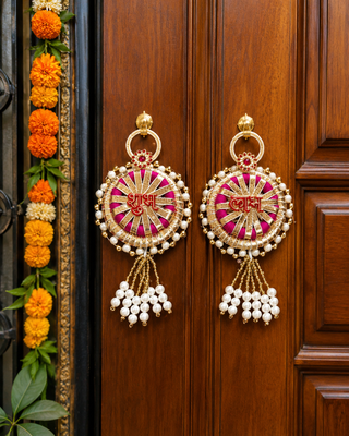 handmade decorative hanging for wall living room bedroom decor for home decoration (pack of 2) 1
