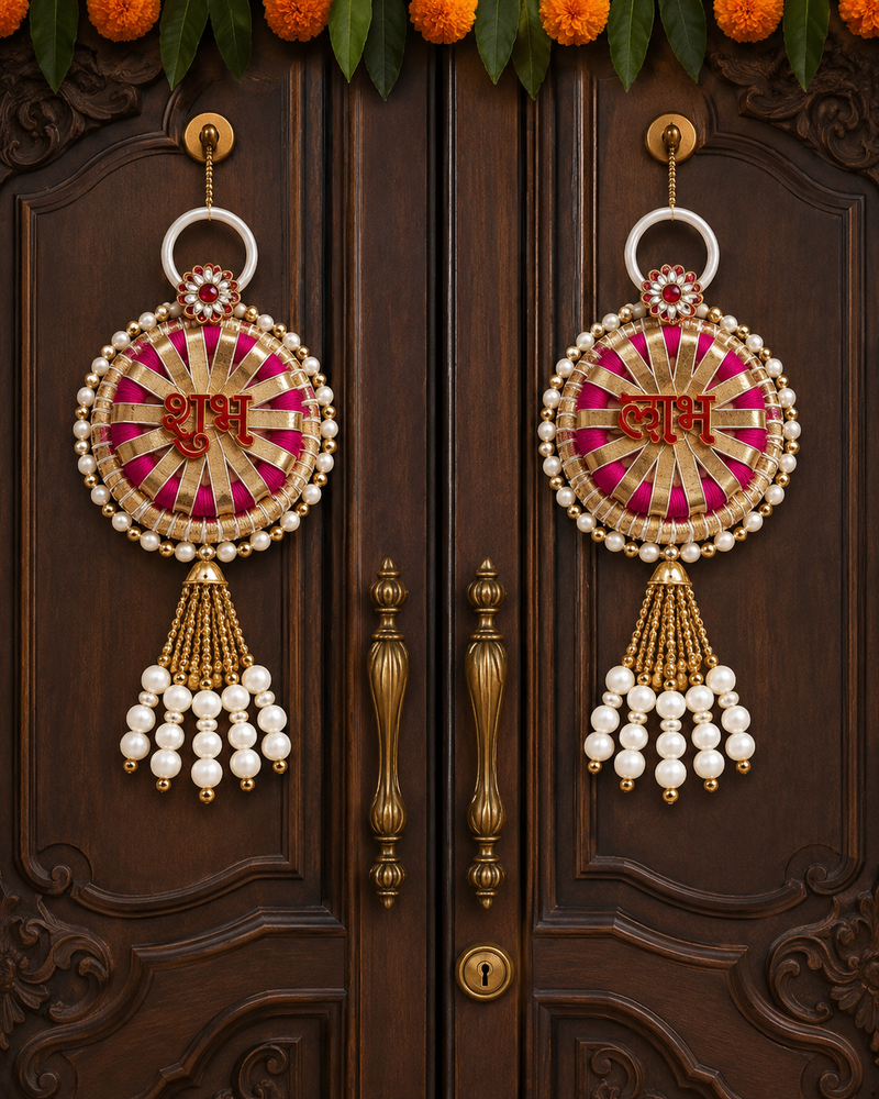 handmade decorative hanging for wall living room bedroom decor for home decoration (pack of 2)