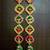 decorative gota chudi parrot hanging perfect for home decor  hanging for main door pooja decor (pack of 2)