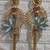 decorative shubh labh lotus patch wall hanging  wall hanging for home decor (pack of 2)