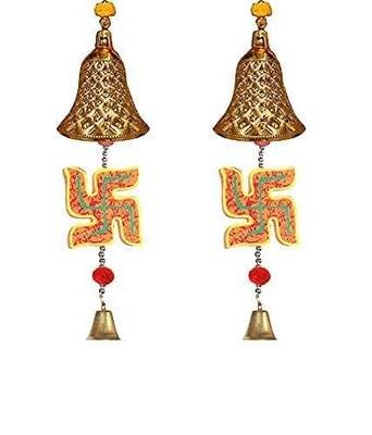 shubh labh golden door hanging for home decoration hanging for home diwali decoration (pack of 2) 1