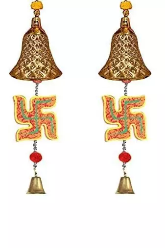 shubh labh golden door hanging for home decoration hanging for home diwali decoration (pack of 2)