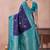 navy blue zari work  silk saree traditional woven style saree with blouse piece