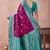 rani purple zari work  silk saree traditional woven style saree with blouse piece