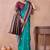 rama green zari work  silk saree with contrast wine border and pallu traditional saree with blouse