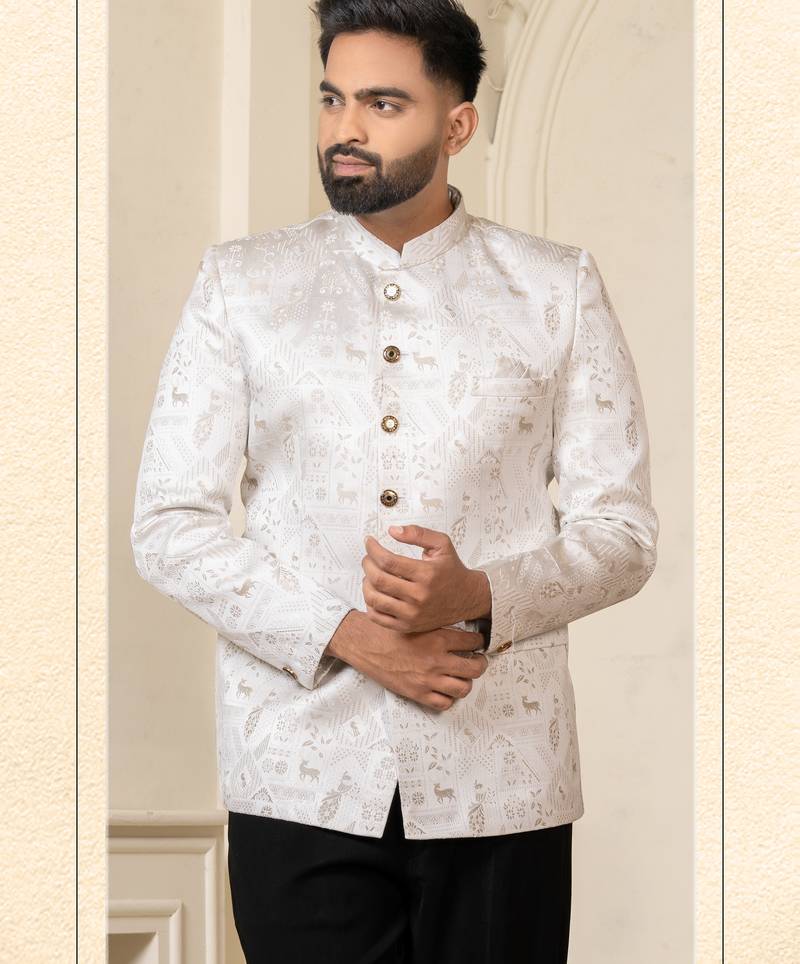Off white jodhpuri for men | men's ethnic wear