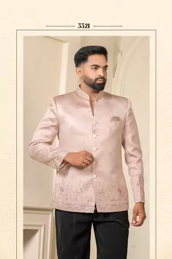 Pastel pink jodhpuri for men | men's ethnic wear