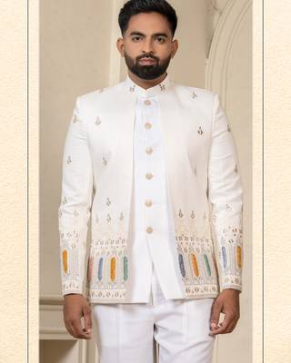 White jodhpuri for men | men's ethnic wear 1