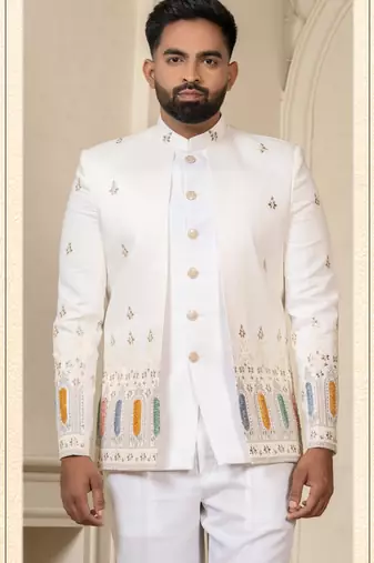White jodhpuri for men | men's ethnic wear