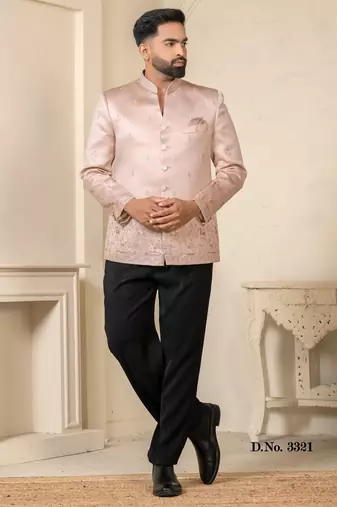 Pastel pink jodhpuri for men | men's ethnic wear