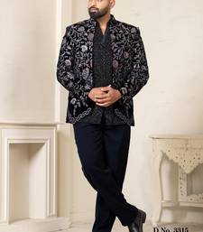 Navy blue jodhpuri for men | men's ethnic wear