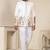 White gold foil jodhpuri for men | men's ethnic wear