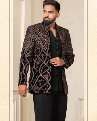 Black jodhpuri for men | men's ethnic wear 1