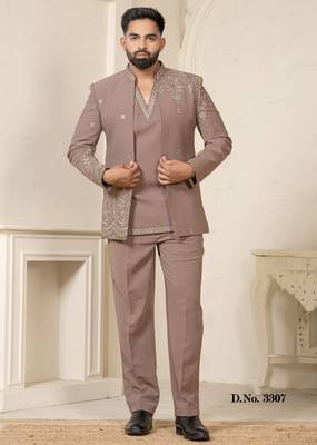 Light brown jodhpuri for men | men's ethnic wear 2