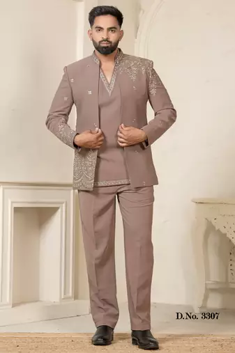 Light brown jodhpuri for men | men's ethnic wear