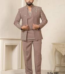 Light brown jodhpuri for men | men's ethnic wear