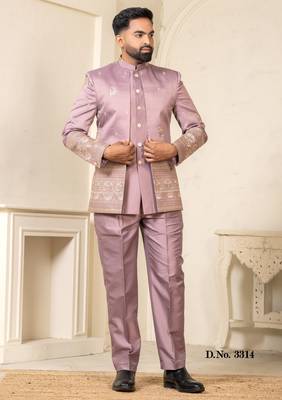 Lavender jodhpuri for men | men's ethnic wear 2