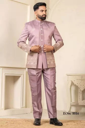 Lavender jodhpuri for men | men's ethnic wear