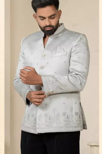 Grey jodhpuri for men | men's ethnic wear