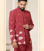 Tango red open jodhpuri for men | men's ethnic wear