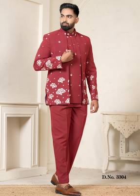 Tango red open jodhpuri for men | men's ethnic wear 2