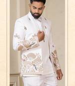 Carnival white open jodhpuri for men | men's ethnic wear
