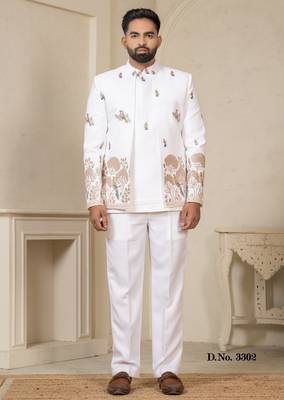 Carnival white open jodhpuri for men | men's ethnic wear 2
