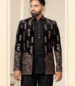 Black open jodhpuri for men | men's ethnic wear