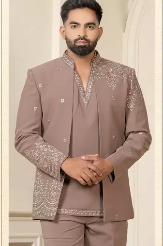 Light brown jodhpuri for men | men's ethnic wear
