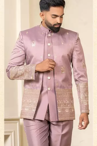 Lavender jodhpuri for men | men's ethnic wear
