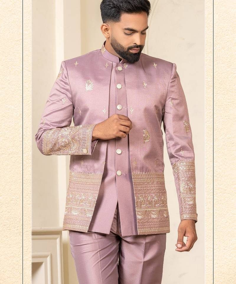 Lavender jodhpuri for men | men's ethnic wear
