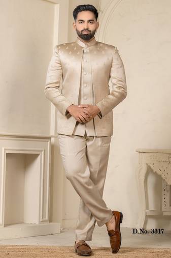 Beige jodhpuri for men | men's ethnic wear