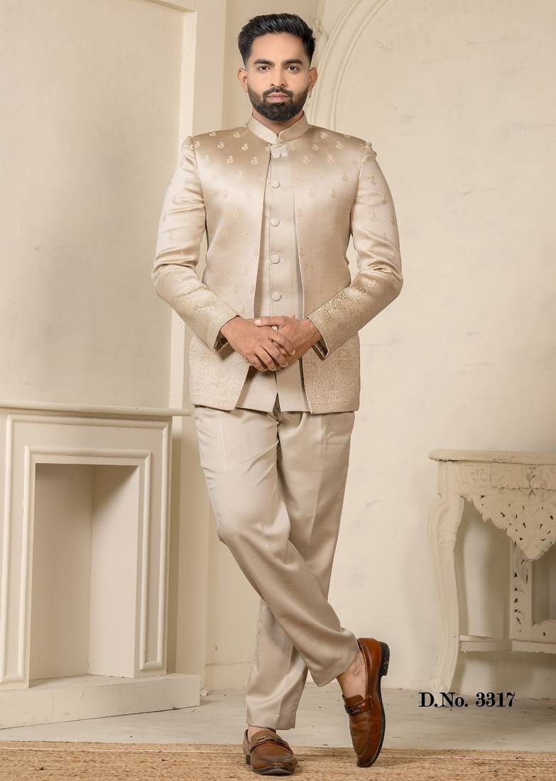 Beige jodhpuri for men | men's ethnic wear
