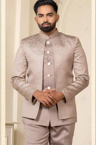 Pastel pink jodhpuri for men | men's ethnic wear