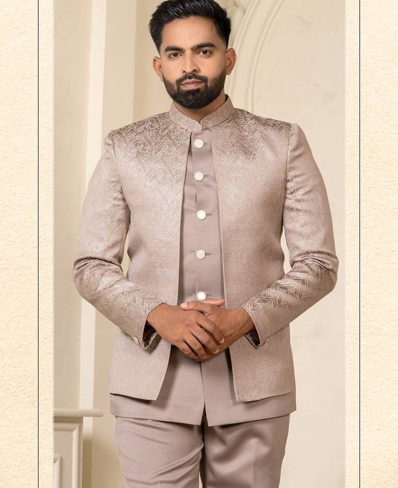 Pastel pink jodhpuri for men | men's ethnic wear
