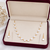 Pearl necklace and earrings jewellery set with silver and gold chain necklace with earrings, silver & gold tone.