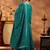 Sea Green Silk Blend Sequin Embroidered Anarkali Kurta With Trousers & Dupatta
