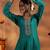 Sea Green Silk Blend Sequin Embroidered Anarkali Kurta With Trousers & Dupatta
